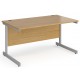 Harlow Straight Office Desk with Single Cantilever Leg